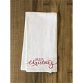 One Bella Casa One Bella Casa 82015TW Merry Christmas Lettered Tea Towel - Red 82015TW